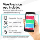 Vive Health Digital Scale, White, Tempered Glass, LED Display and Smart App Compatible