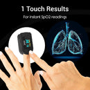 Vive Health Smart Pulse Oximeter, Fingertip Monitor and Bluetooth App Compatible, Black