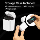 Vive Health Smart Pulse Oximeter, Fingertip Monitor and Bluetooth App Compatible, Black