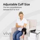 Vive Health Smart Blood Pressure Monitor with Adjustable Cuff, Clinically Accurate Readings for Smart Devices