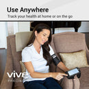 Vive Health Smart Blood Pressure Monitor with Adjustable Cuff, Clinically Accurate Readings for Smart Devices