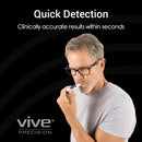 Vive Health Digital Thermometer, One-Touch Oral, Rectal, Axillary Use with Storage Case