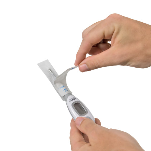 Vive Health Oral Thermometer Protective Covers is Disposable covers for hygiene and protection, ensuring accurate readings and preventing contamination, Moovkart.