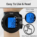 Vive Health Wrist Blood Pressure Monitor BT-V Black, Smart Phone Compatible with Carry Case