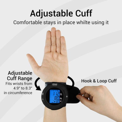 Vive Health Wrist Blood Pressure Monitor Model, BT-V