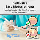 Vive Health Gamma-Sterilized Twist Lancets for Safe Blood Glucose Monitoring, Pack of 300