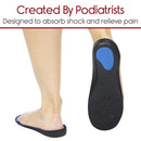 Vive Health Orthotic Insoles, Full Length Arch and Heel Support, X-Small, Cushioned for Pain Relief