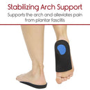 Vive Health Envelop 3/4 Orthotic Insoles, Medium, Antimicrobial Foam and Arch Support, Pair