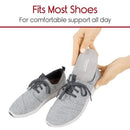 Vive Health Envelop Gel Insoles, Full-Length, Men's, Antimicrobial and Shock Absorbing Support