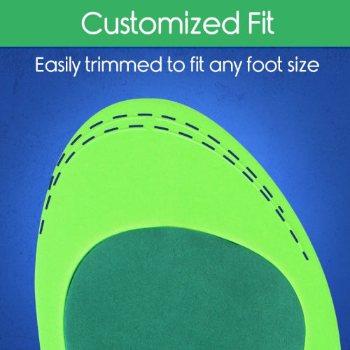 Vive Health Plantar Series Full Length Insoles, X-Large