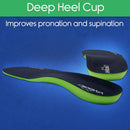 Vive Health Plantar Series Full Length Insoles, X-Large, Foam Arch Support and Antimicrobial Lining