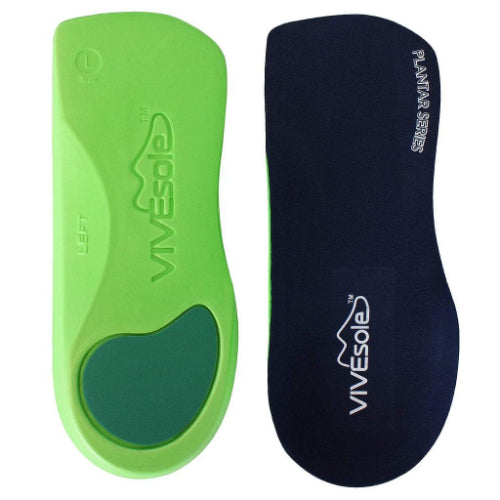 Vive Health Plantar Series 3/4 Length Insoles, Small