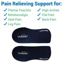 Vive Health Plantar Series 3/4 Length Insoles, X-Large, Foam Orthotics for Arch and Heel Support