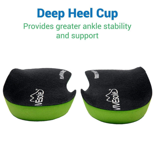 Vive Health Plantar Series 3/4 Length Foam, Arch/Heel Support, M: 3.5 - 5, W: 4.5 - 6