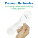 Vive Health High Heel Insoles, Non-Slip Slim Gel Cushioning Inserts for 2-Inch Heels, 1 Pair