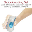 Vive Health Gel Heel Cups for Women, Contoured Medical Support and Pressure Relief, Pair