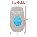 Vive Health Gel Heel Cups for Women, Contoured Medical Support and Pressure Relief, Pair