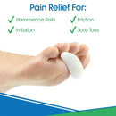 Vive Health Hammer Toe Splint, Soft Silicone Gel Cushion, Toe Straightener with Single Loop, 2 Pack