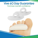 Vive Health Hammer Toe Splint, Soft Silicone Gel Cushion, Toe Straightener with Single Loop, 2 Pack