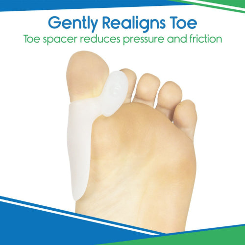 Vive Health Bunion Protector, Toe Spacer, Reusable Silicone, 2 Pc