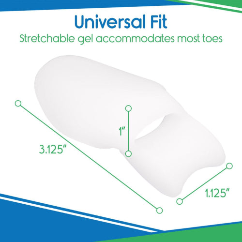 Vive Health Bunion Protector, Toe Spacer, Reusable Silicone, 2 Pc