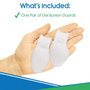 Vive Health Bunion Protector with Toe Spacer, Reusable Gel Cushions and Pain Relief for Hallux Valgus, 2 Pack