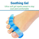 Vive Health Toe Separators, Flexible Gel, Two Styles, 4Pc, Blue Small