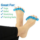 Vive Health Toe Separators, Flexible Gel, Two Styles, 4Pc, Blue Medium