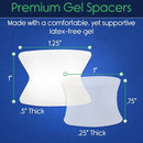 Vive Health Toe Spacers, Concave Gel Separators, White, 6 Count
