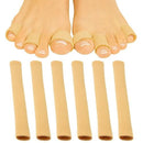Vive Health Toe Sleeves and Protectors with Gel Lining, 6 Tubes, Trim to Fit for Corns and Blisters, Large