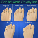 Vive Health Toe Sleeves and Protectors, Gel Lining for Corn and Blister Relief, 6 Tubes, Small
