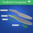 Vive Health Plantar Plus Full Length Insoles with Firm Foam Support for Pain Relief, Large, Pair