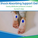 Vive Health Silicone Heel Cup, Shock Absorbing Inserts for Heel Pain and Plantar Fasciitis Relief