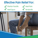 Vive Health Silicone Heel Cups for Men, Small, Targeted Gel Cushioning and Pain Relief, 1 Pair