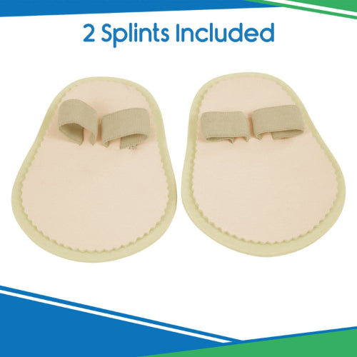 Vive Health Double Toe Splint, with Adjustable Loops, Foam Layers, 1 Pair