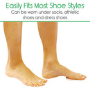 Vive Health Adjustable Toe Splint with Cushioned Metatarsal Pad And Elastic Loop, 2 Pack