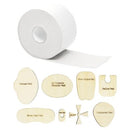 Vive Health Moleskin Roll, 3.18 Inch x 5 Yards with 8 Piece Stencil Pads for Blister Relief