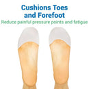 Vive Health flexible and breathable toe caps for all-day comfort. Moovkart.