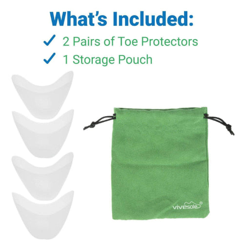 Vive Health Reusable Toe Pouches – Cushioning & Pain Relief