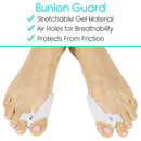 Vive Health Bunion Bundle Relief Kit with Gel Pads and Toe Separators