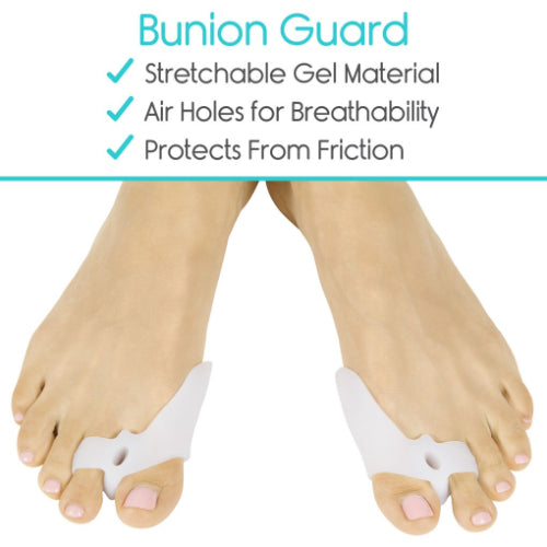 Vive Health Bunion Bundle Relief Kit with Gel Pads and Toe Separators