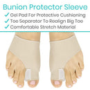 Vive Health Bunion Relief Kit with Gel Pads, Sleeves, Guards and Toe Spacers