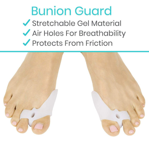 Vive Health Bunion Relief Kit with Gel Pads, Sleeves, Guards and Toe Spacers