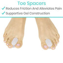 Vive Health Bunion Relief Kit with Gel Pads, Sleeves, Guards and Toe Spacers
