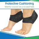 Vive Health Silicone Gel Heel Protectors for Heel Pain and Cracked Heels