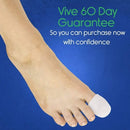 Vive Health Silicone Toe Caps Medium, Trimmable and Reusable Gel Guards with Storage Pouch, 10 Pack