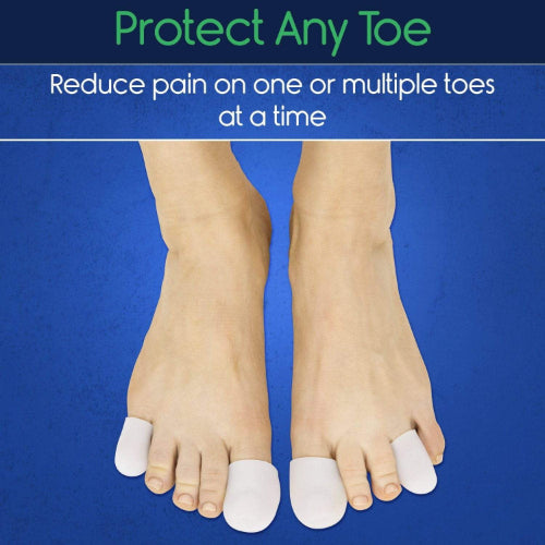 Vive Health Individual Toe Caps, Small, White