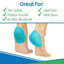 Vive Health Heel Cups with Double Waffle Design for Men and Women, Pair, Large
