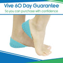 Vive Health Heel Cups with Double Waffle Design for Men and Women, Pair, Large