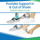 Vive Health Heel Cups with Shock Absorbing Support for Foot and Heel Pain Relief, Pair, Medium